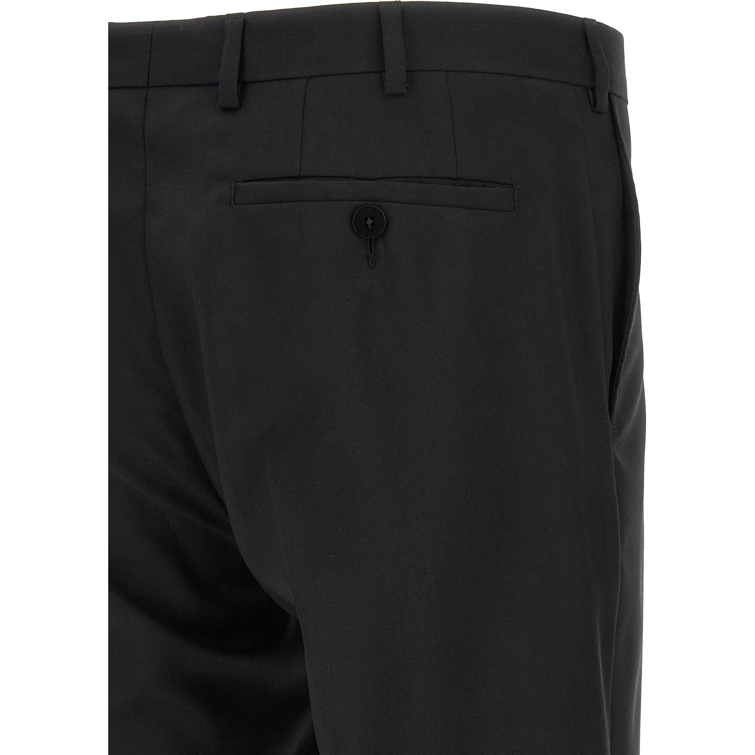 Black Wool Two-Piece Suit