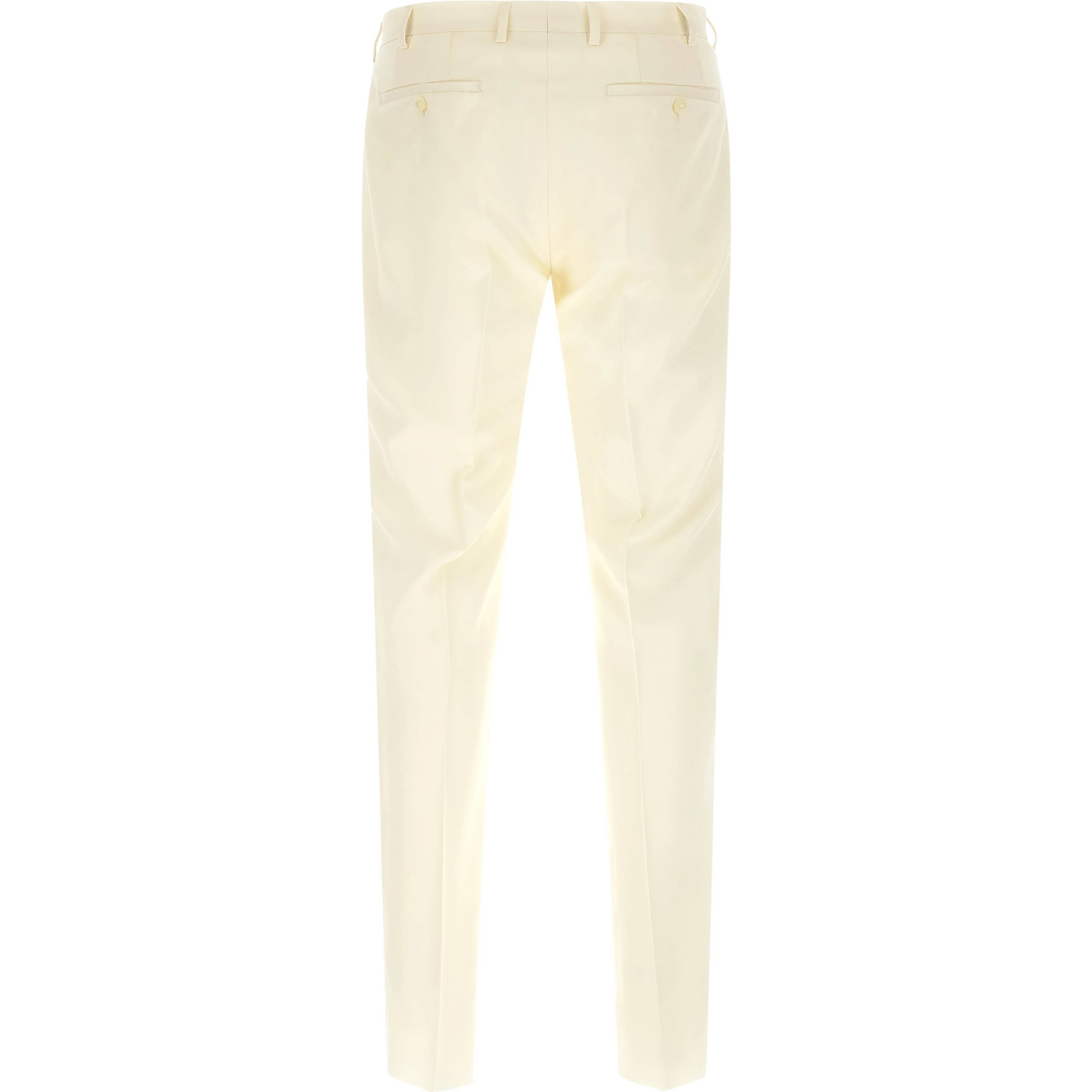 White Wool Two-Piece Suit