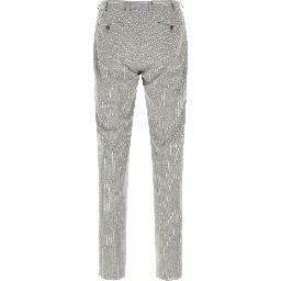 Gray Polyester Two-Piece Suit