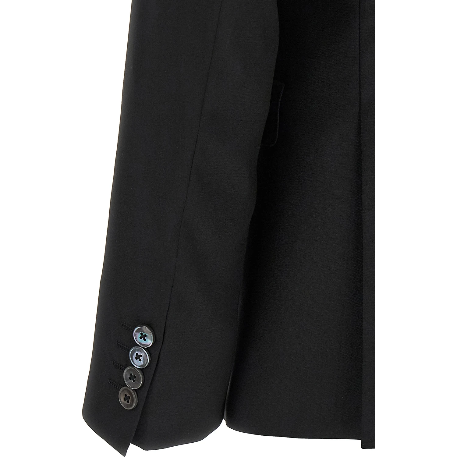 Black Wool Two-Piece Suit