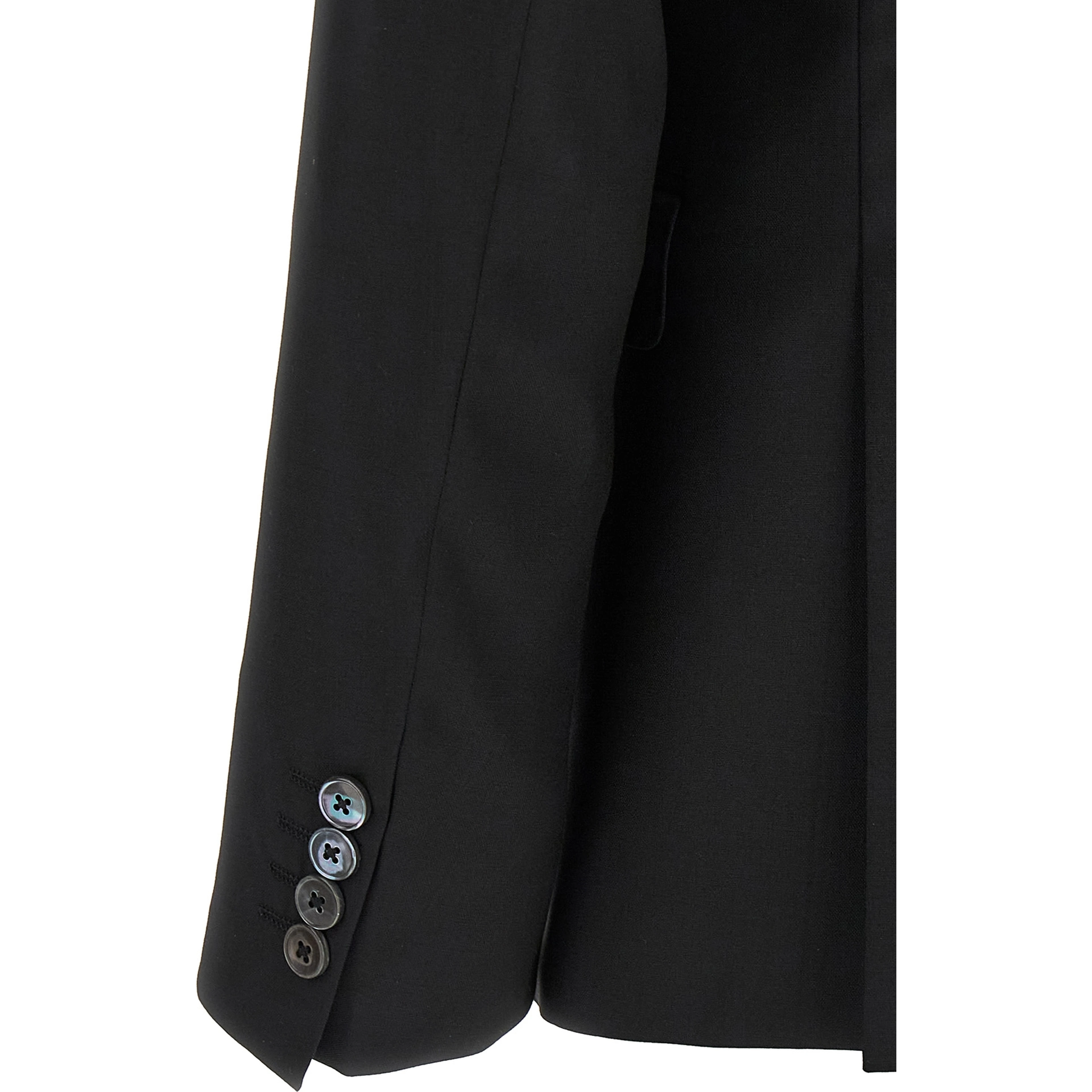 Black Wool Two-Piece Suit