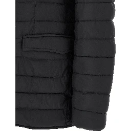 Blue Polyamide Full-Length Jacket