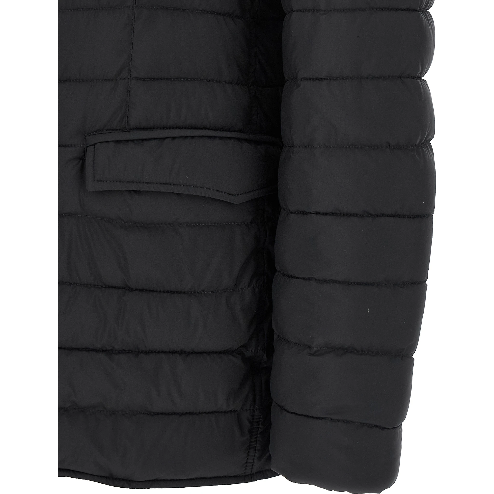 Blue Polyamide Full-Length Jacket