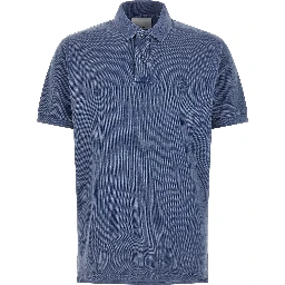 Blue Cotton Polo Shirt