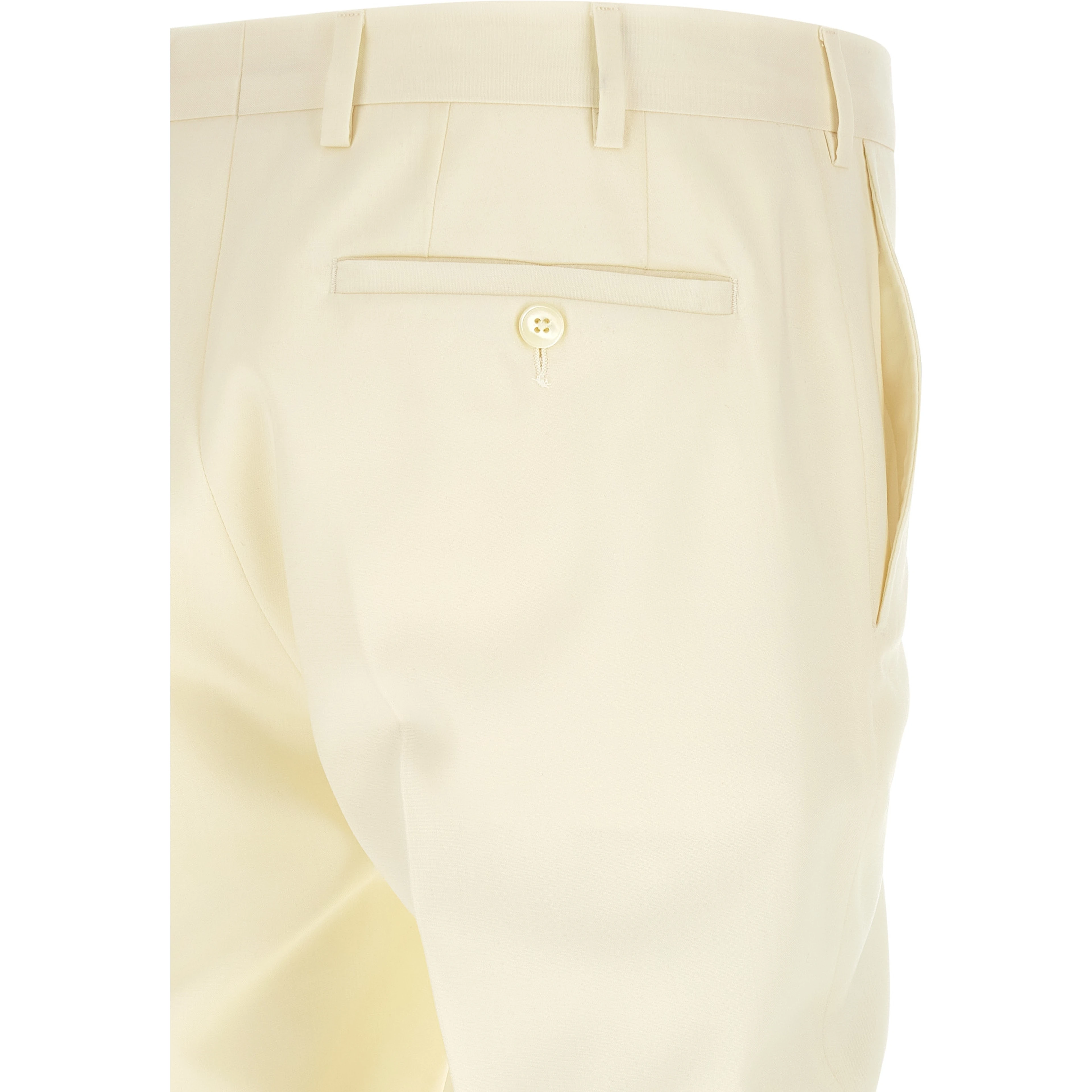 White Wool Two-Piece Suit