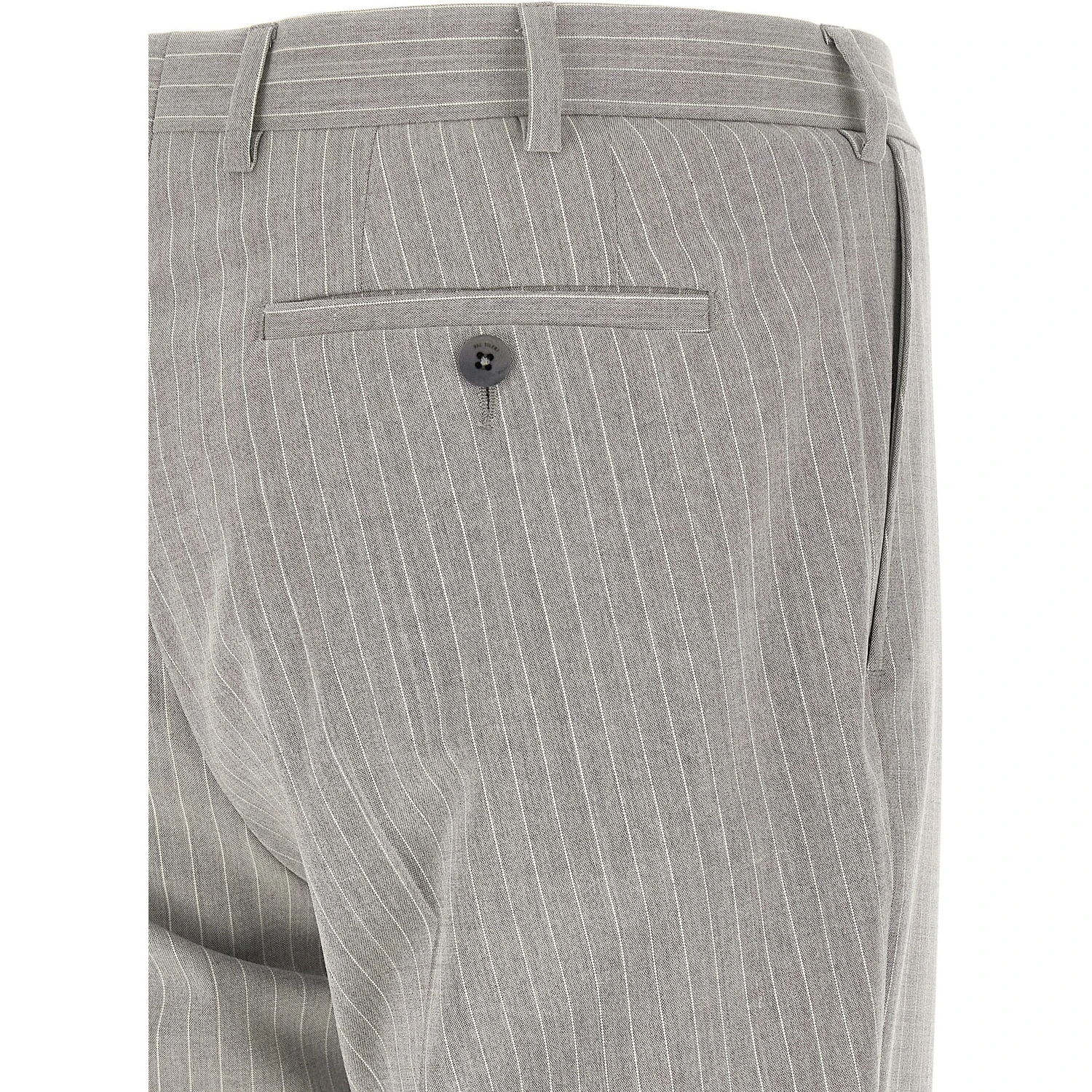 Gray Polyester Two-Piece Suit