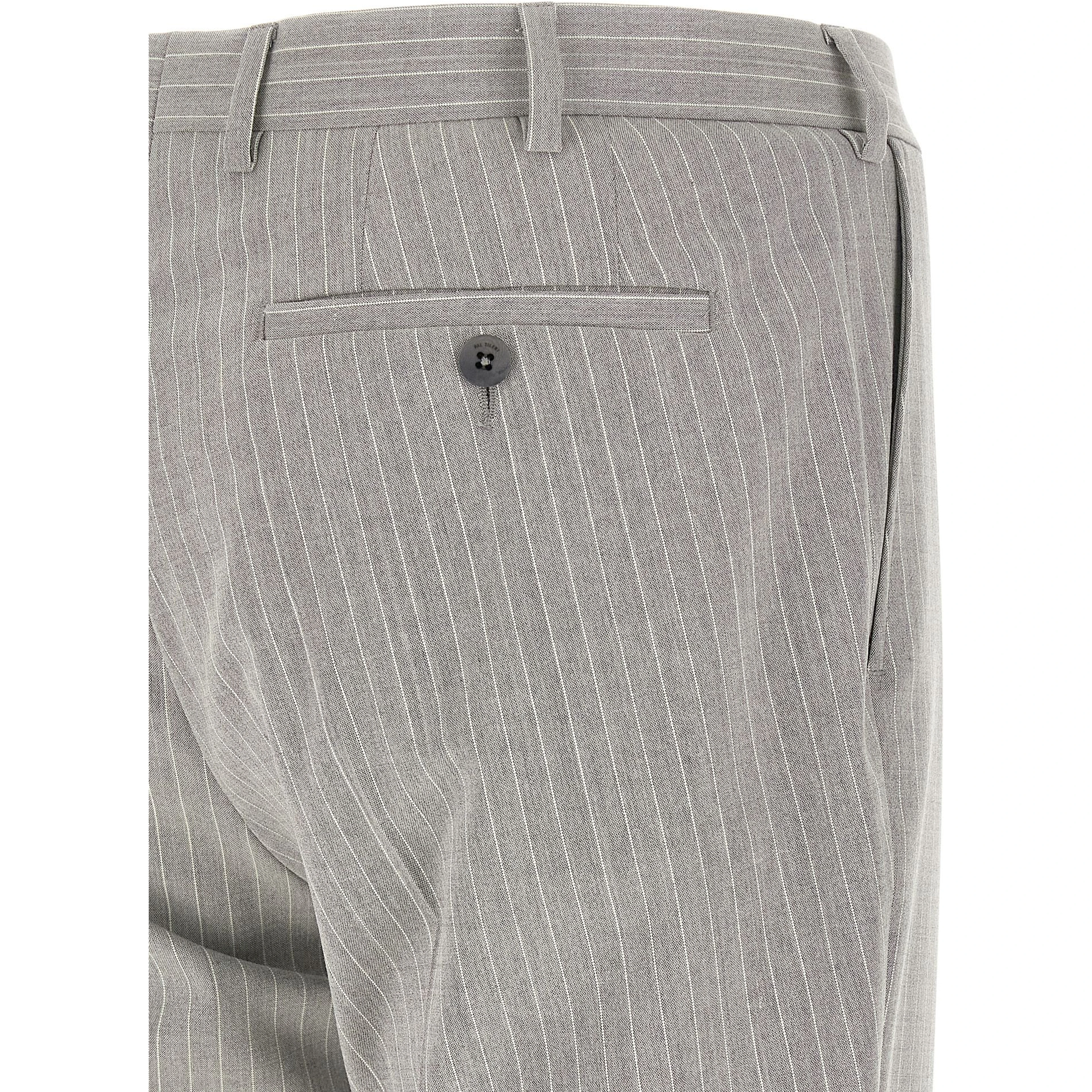 Gray Polyester Two-Piece Suit