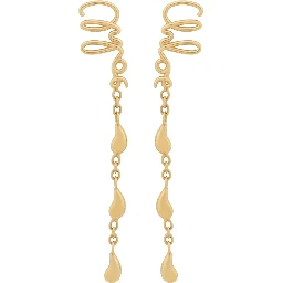 Gold Brass Earrings
