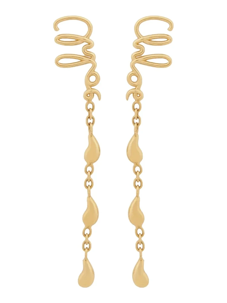 Gold Brass Earrings