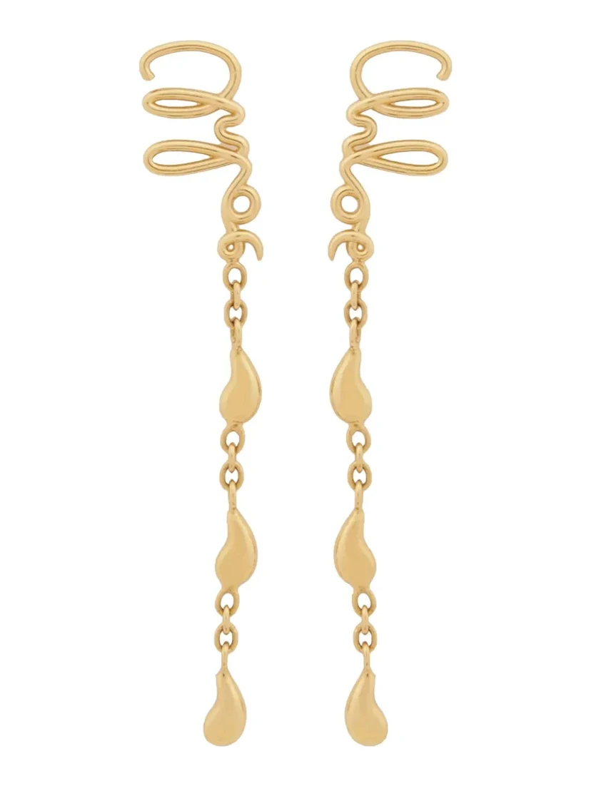 Gold Brass Earrings