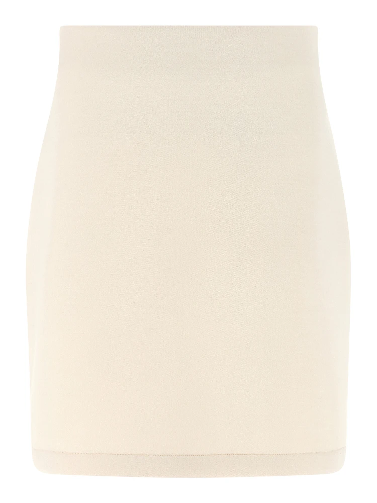 Beige Modal Long Skirt