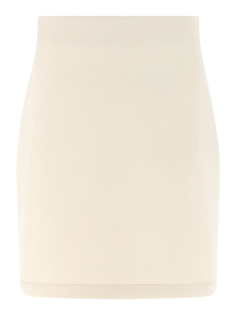 Beige Modal Long Skirt