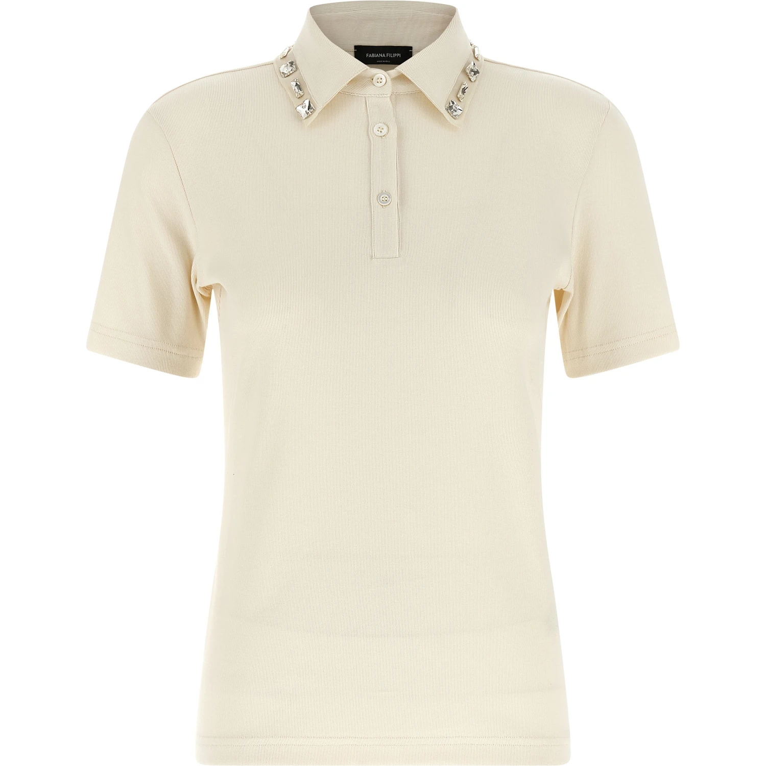 Beige Cotton Polo Shirt