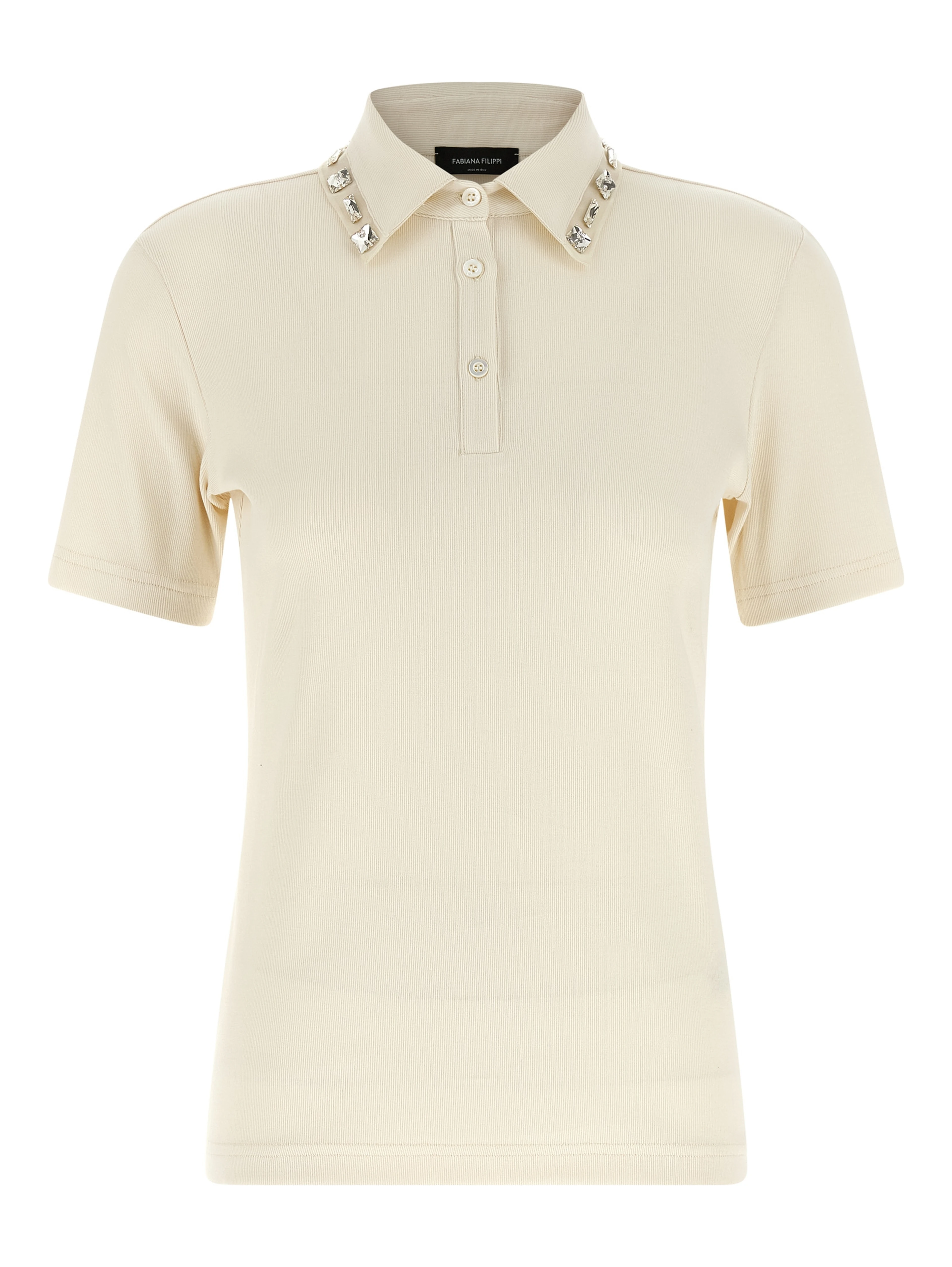 Beige Cotton Polo Shirt