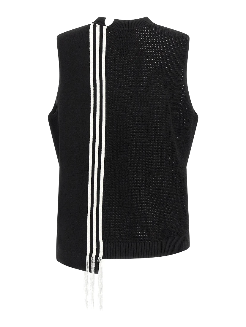 Black Rayon Sleeveless Jacket