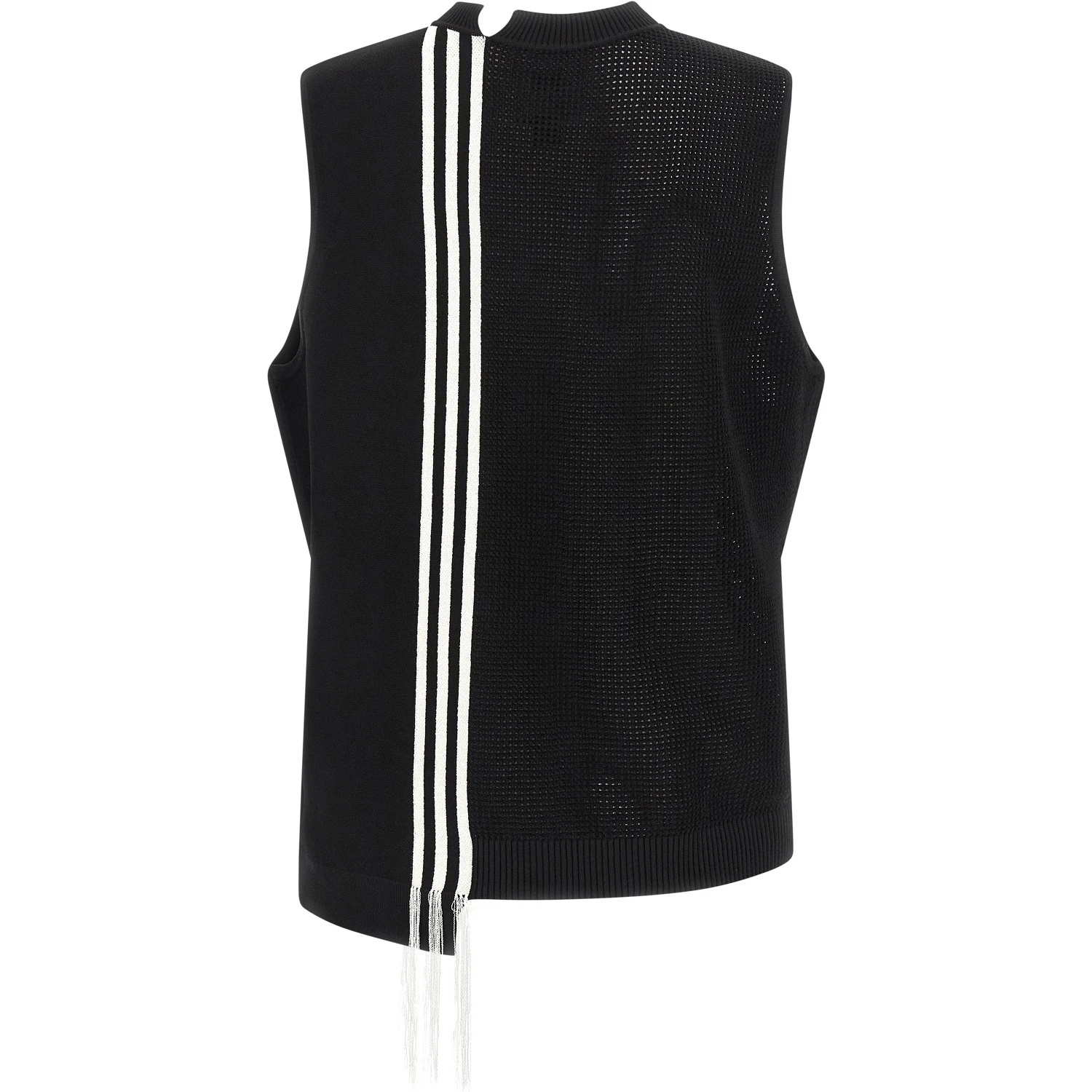 Black Rayon Sleeveless Jacket