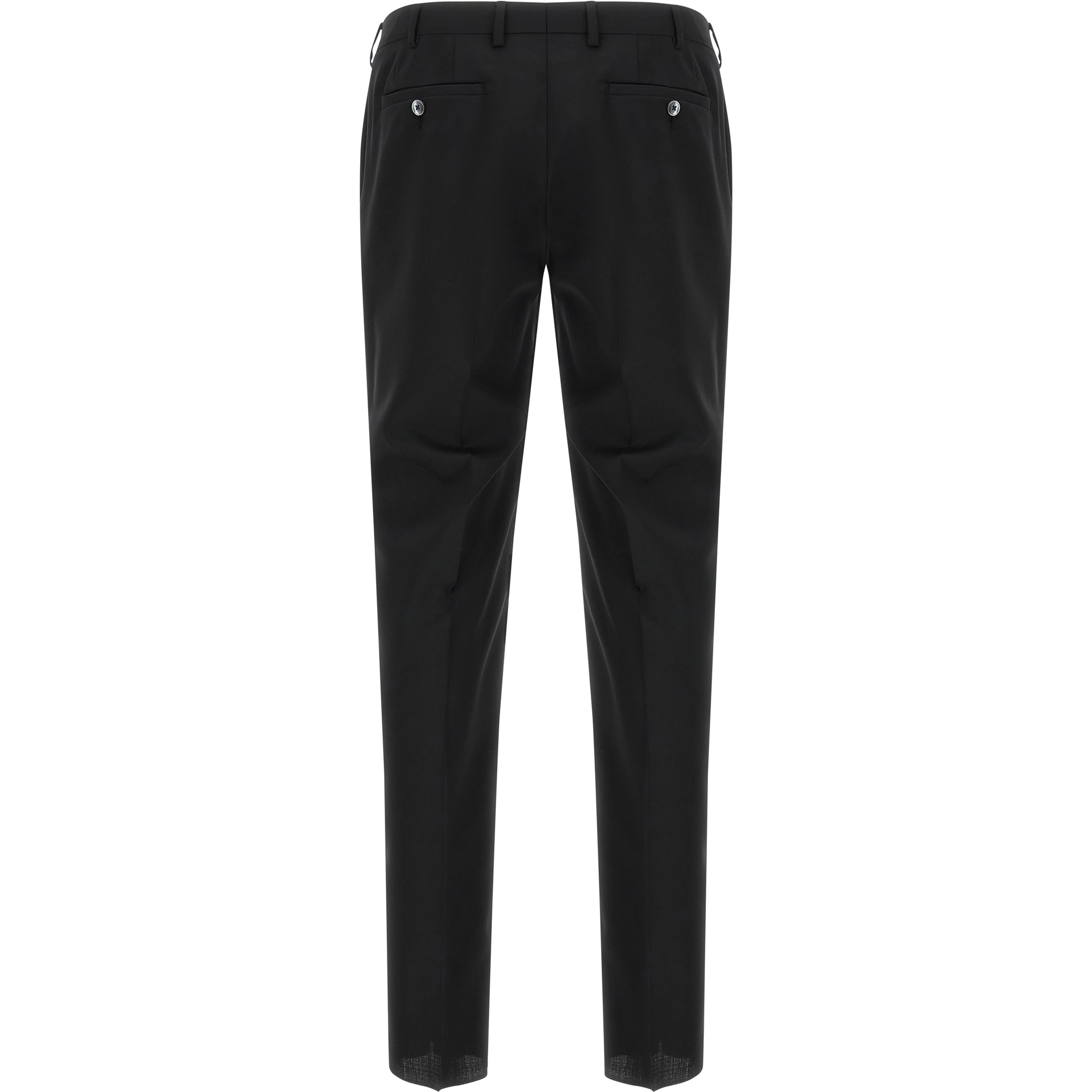 Black Wool Two-Piece Suit