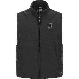 Black Polyamide Sleeveless Jacket