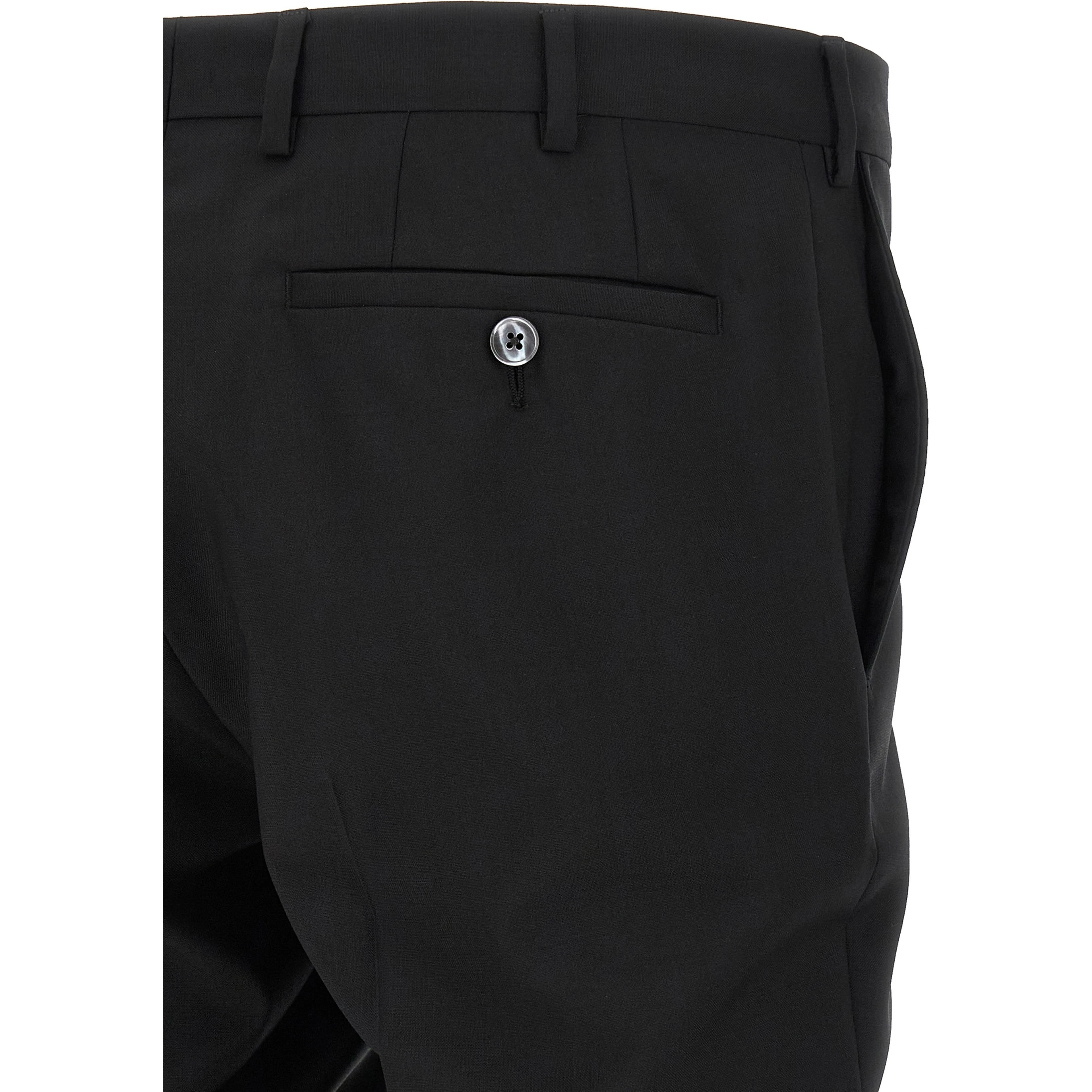 Black Wool Two-Piece Suit