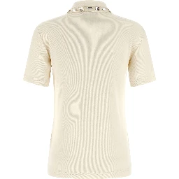 Beige Cotton Polo Shirt