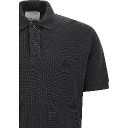 Black Cotton Polo Shirt