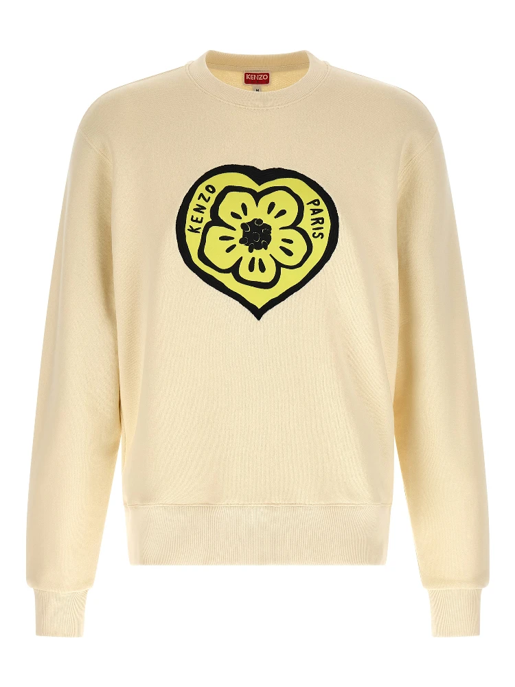 Beige Cotton Sweatshirt