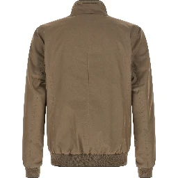 Beige Polyester Bomber