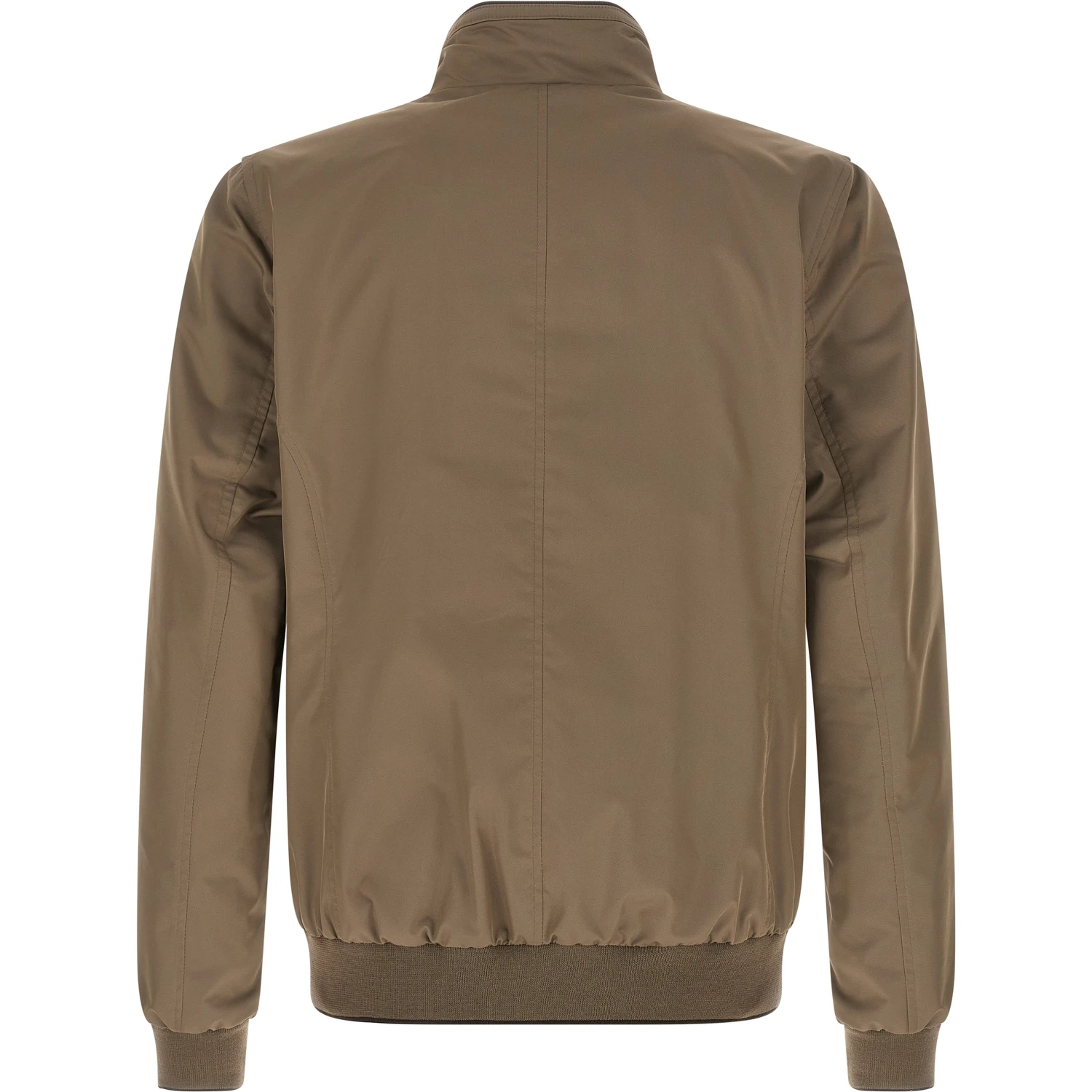 Beige Polyester Bomber