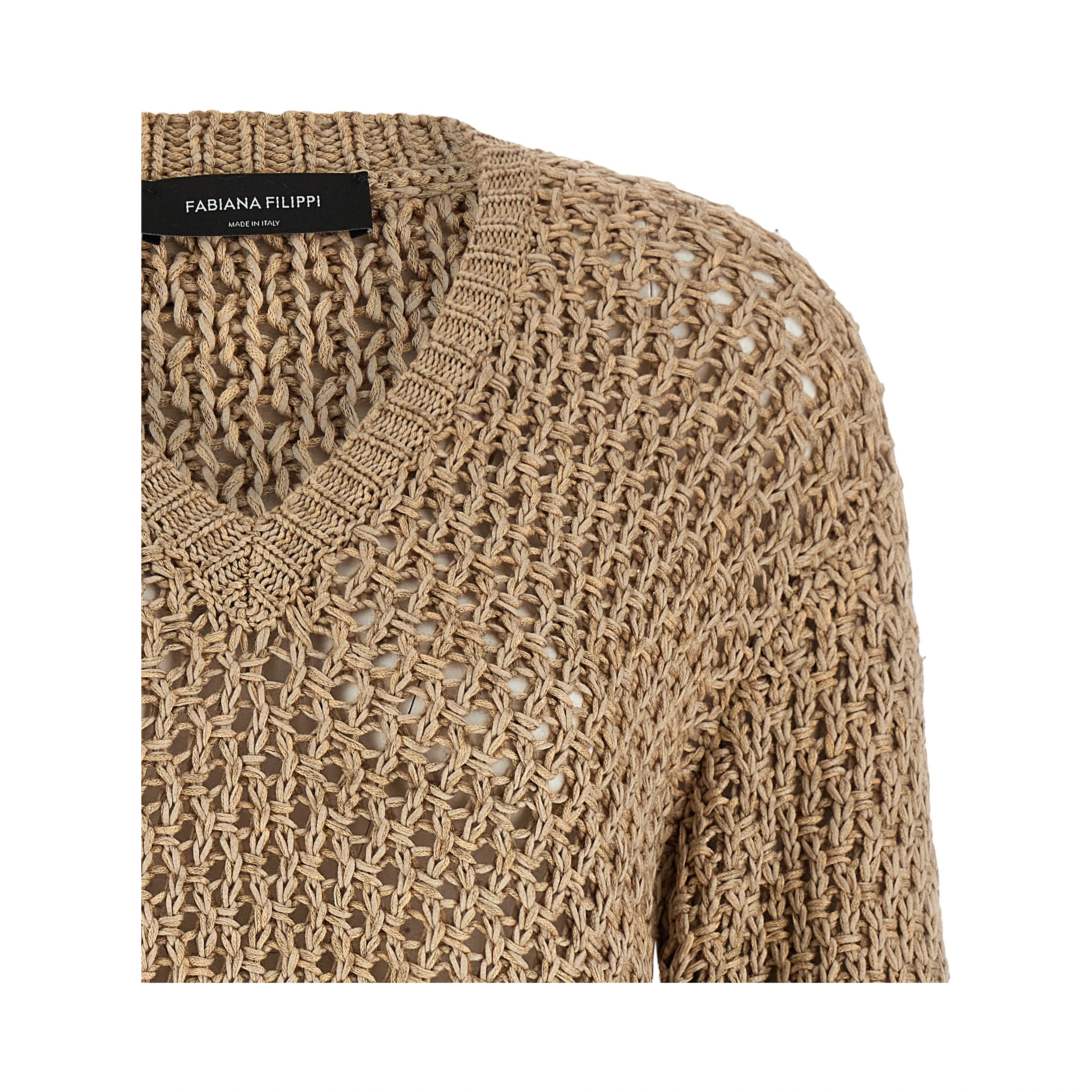 Brown Cotton Cardigan