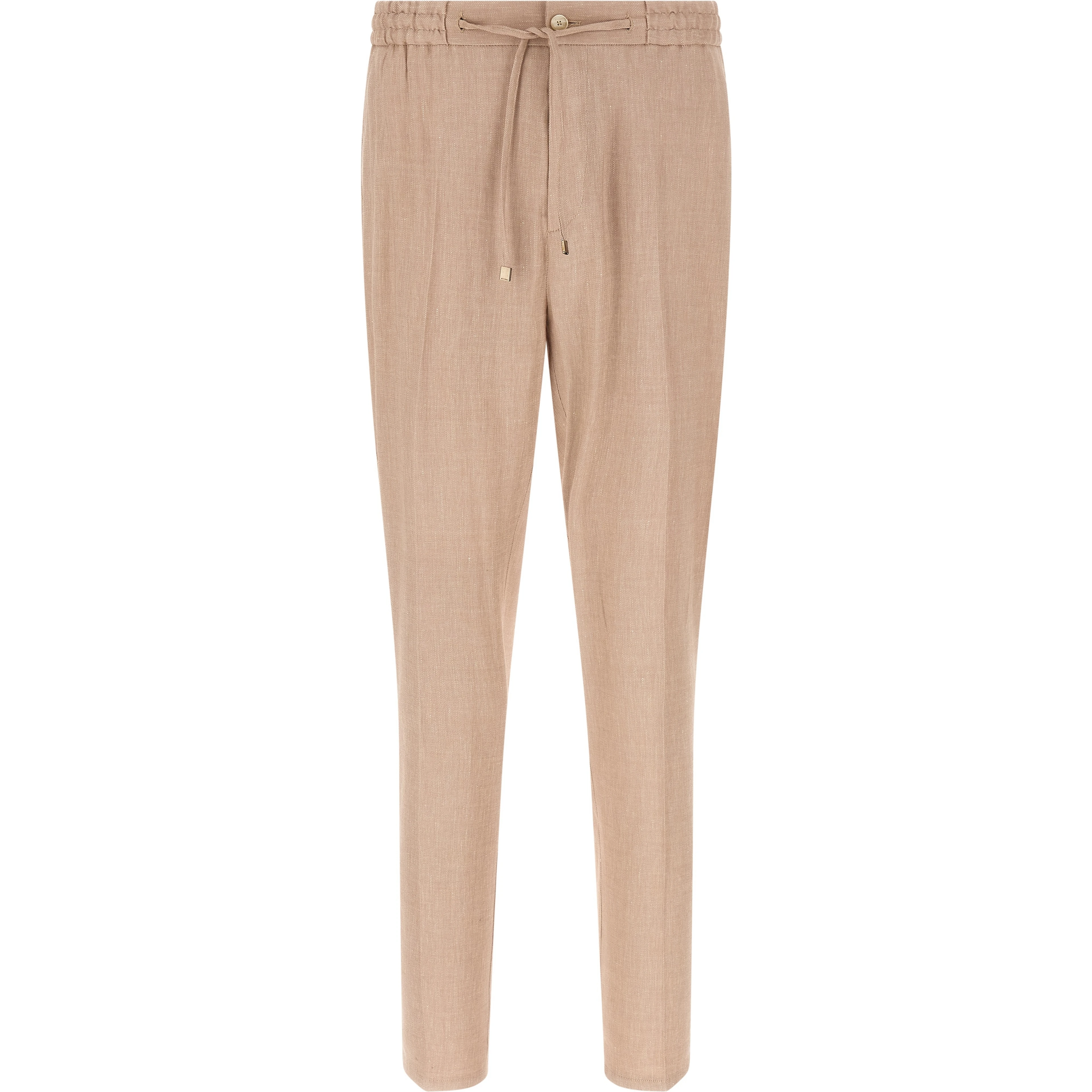 Beige Linen Joggers (Workout Pants)