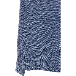 Blue Cotton Polo Shirt
