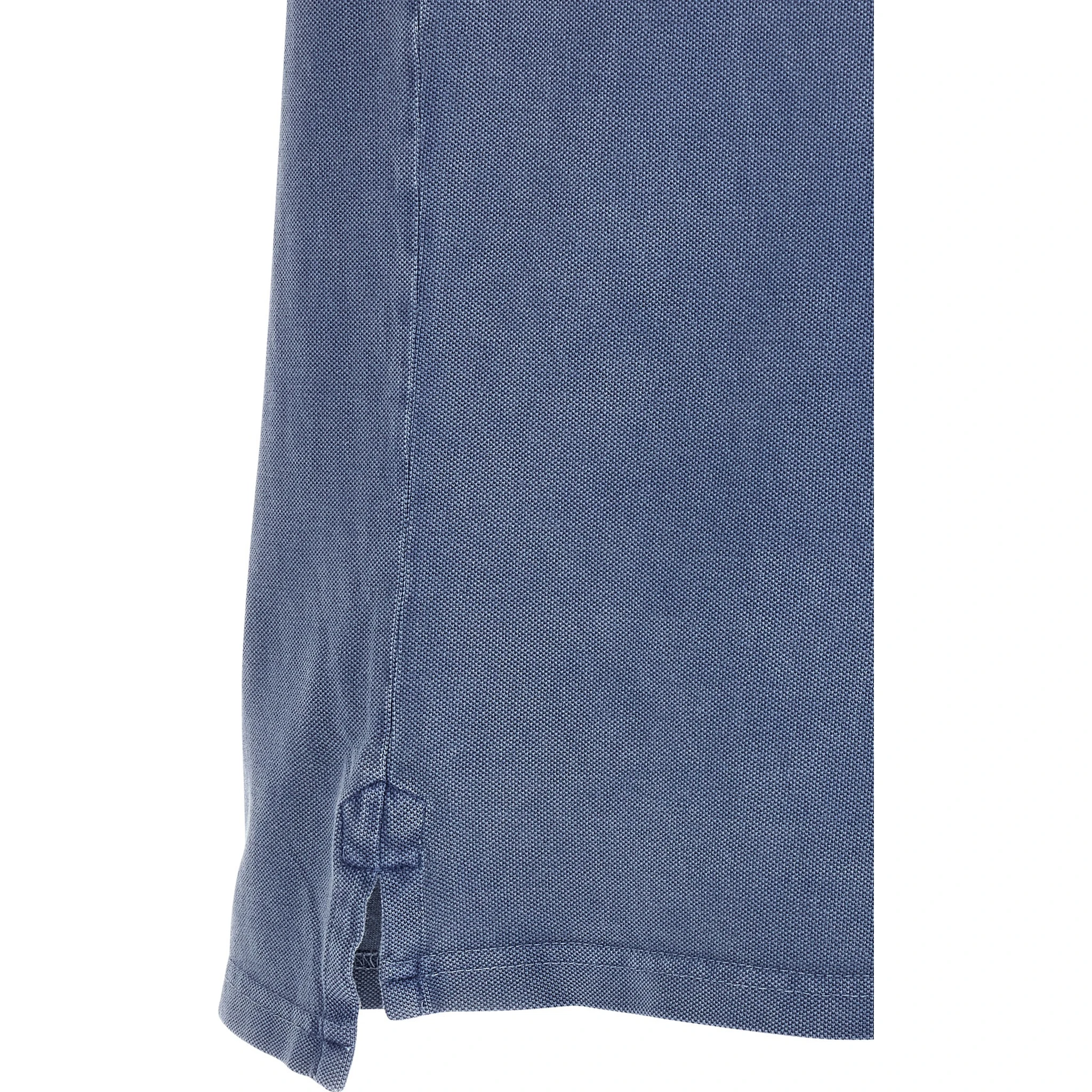 Blue Cotton Polo Shirt