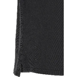 Black Cotton Polo Shirt