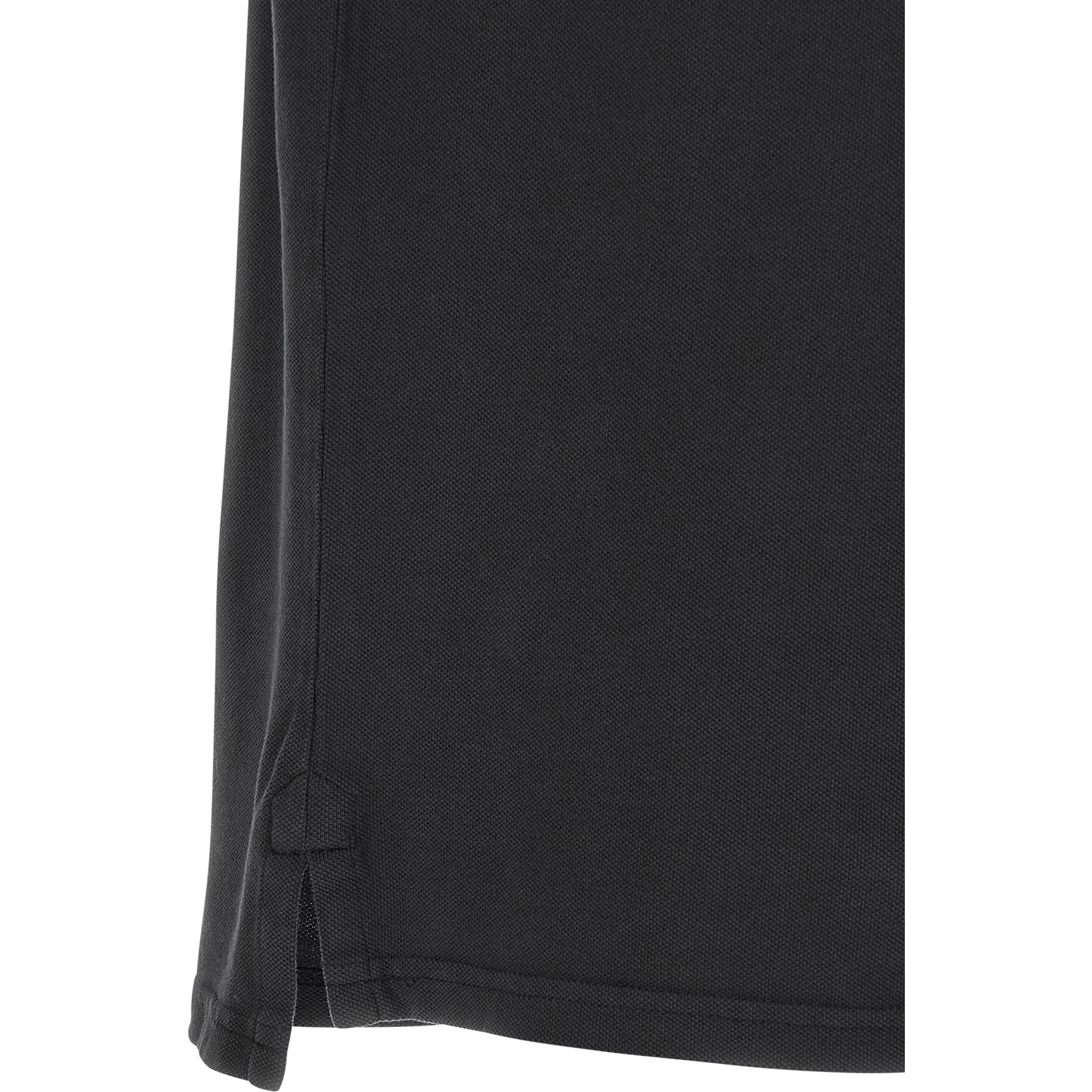 Black Cotton Polo Shirt