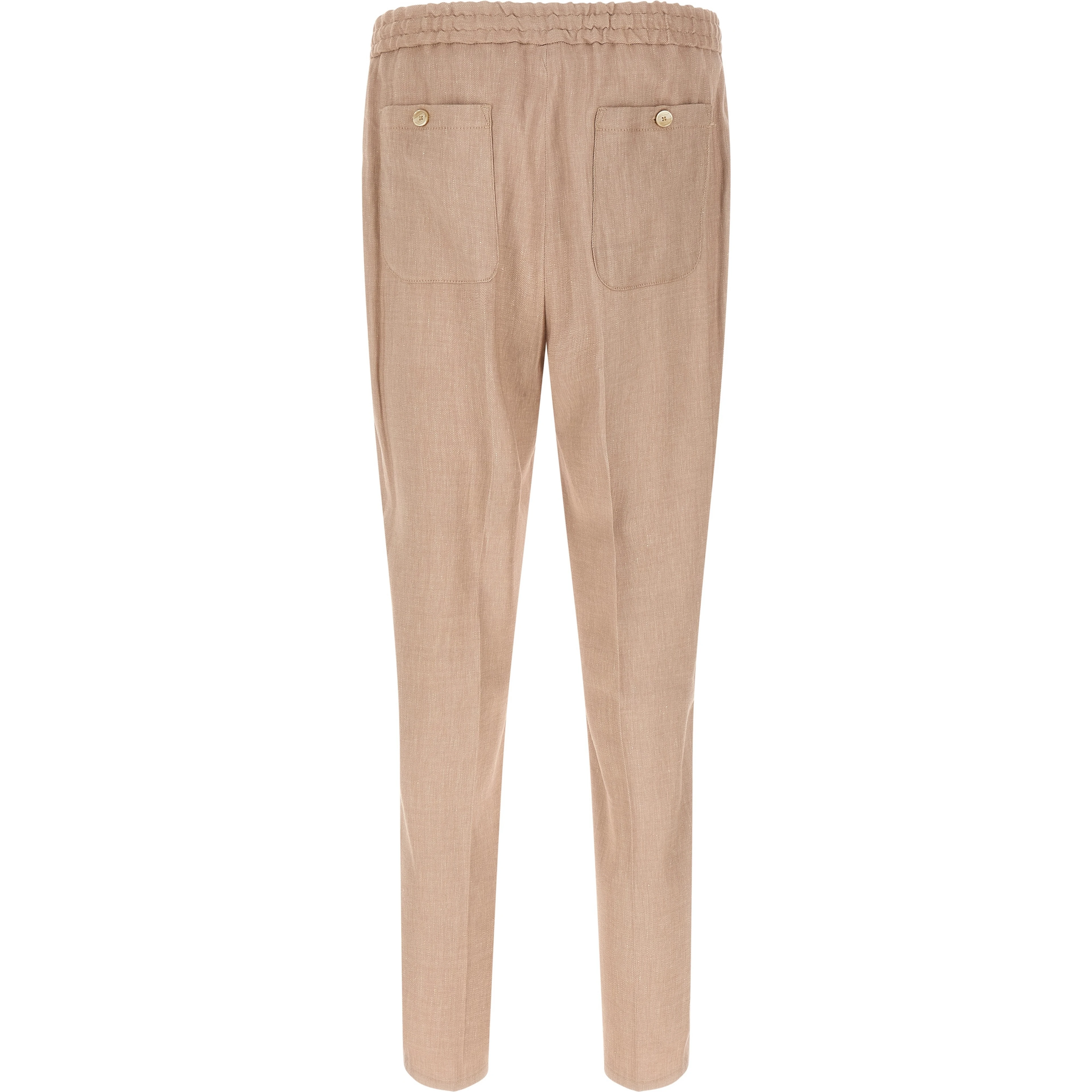 Beige Linen Joggers (Workout Pants)