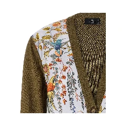 Bicolor Cotton Cardigan