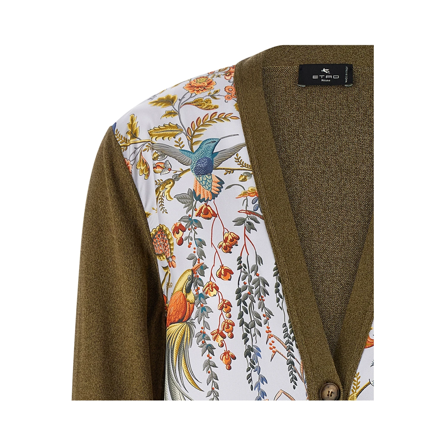 Bicolor Cotton Cardigan