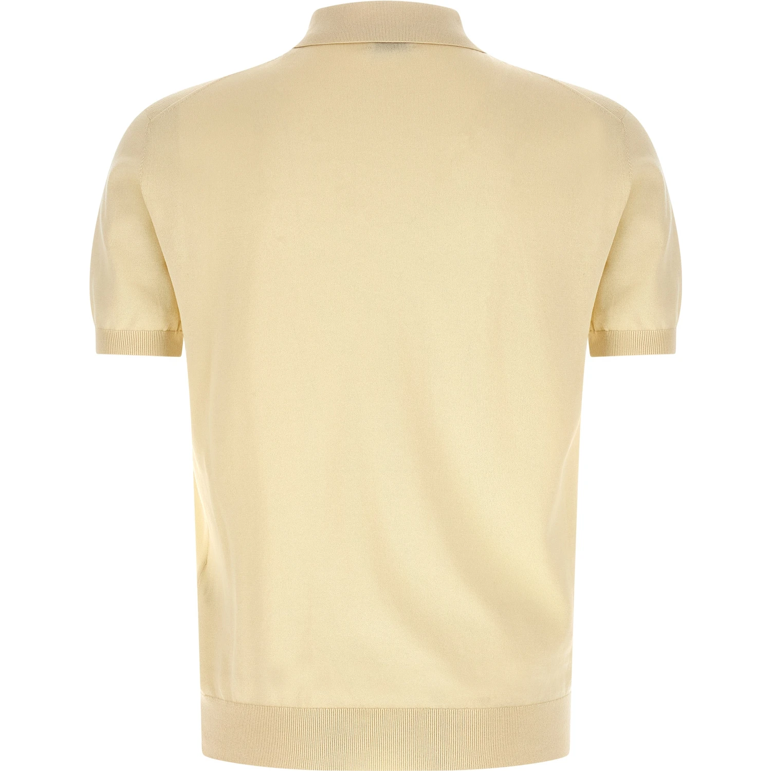 Beige Cotton Polo Shirt