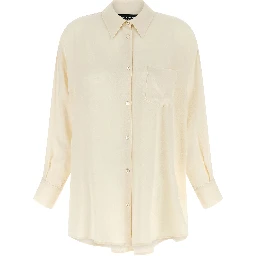 Beige Acetate Blouse