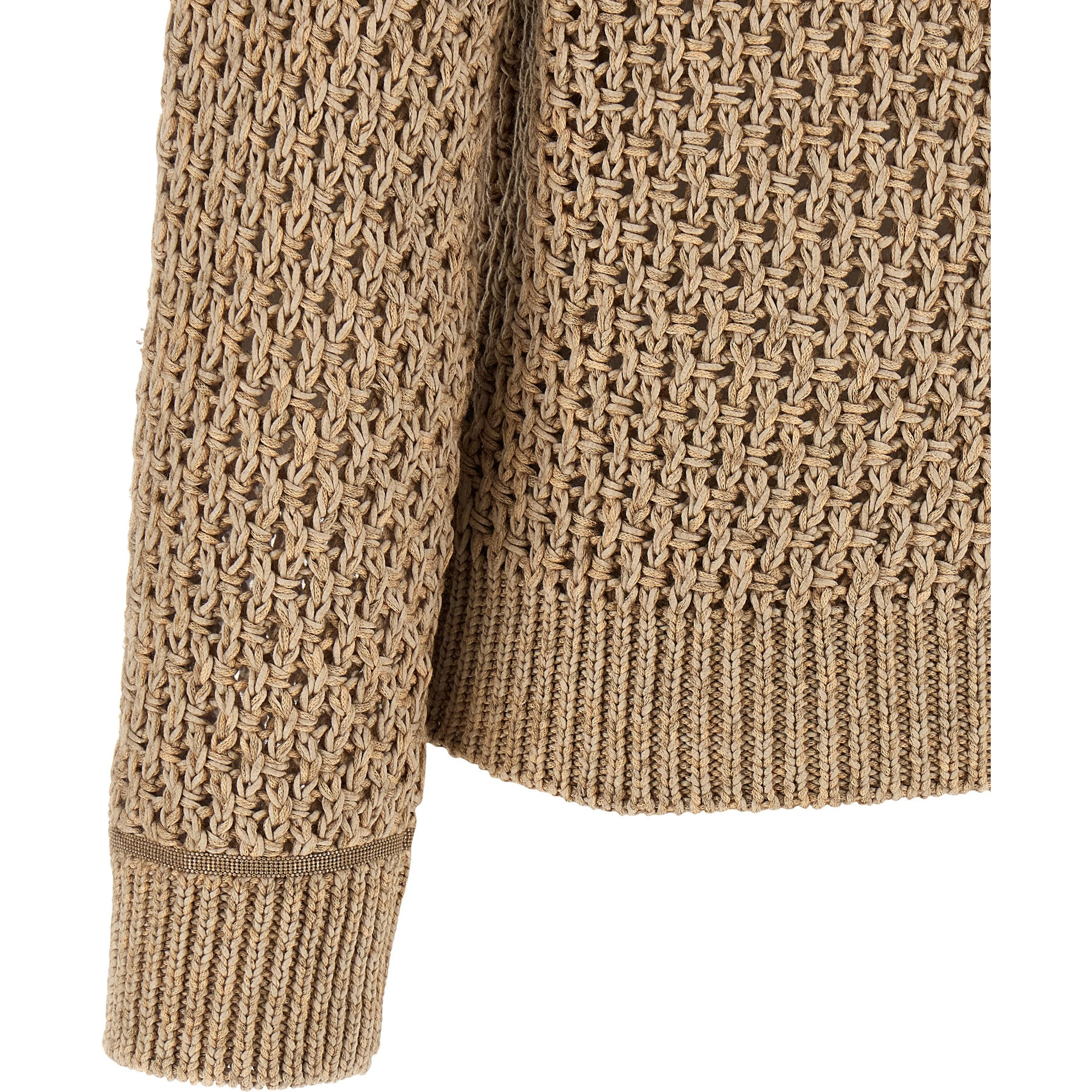 Brown Cotton Cardigan