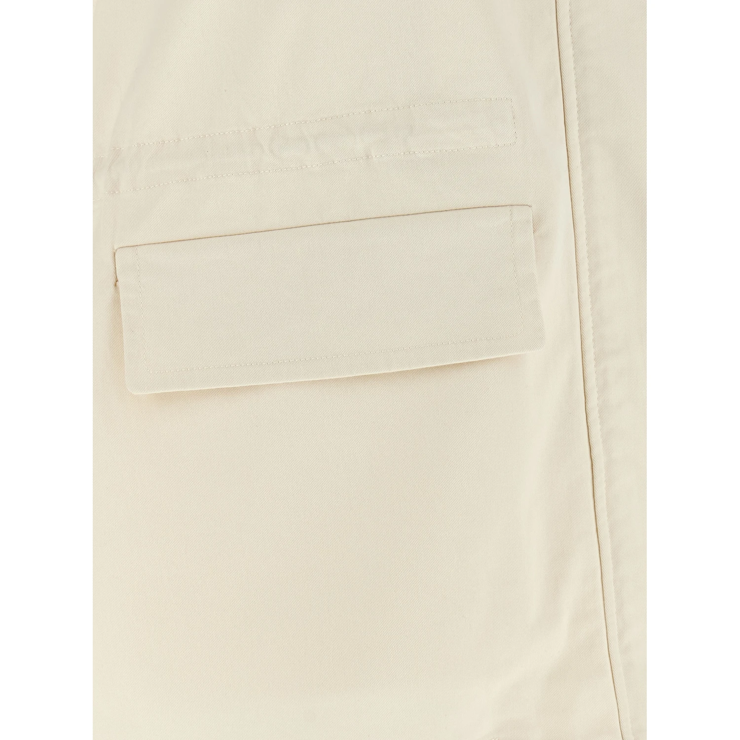 Beige Cotton Sleeveless Jacket