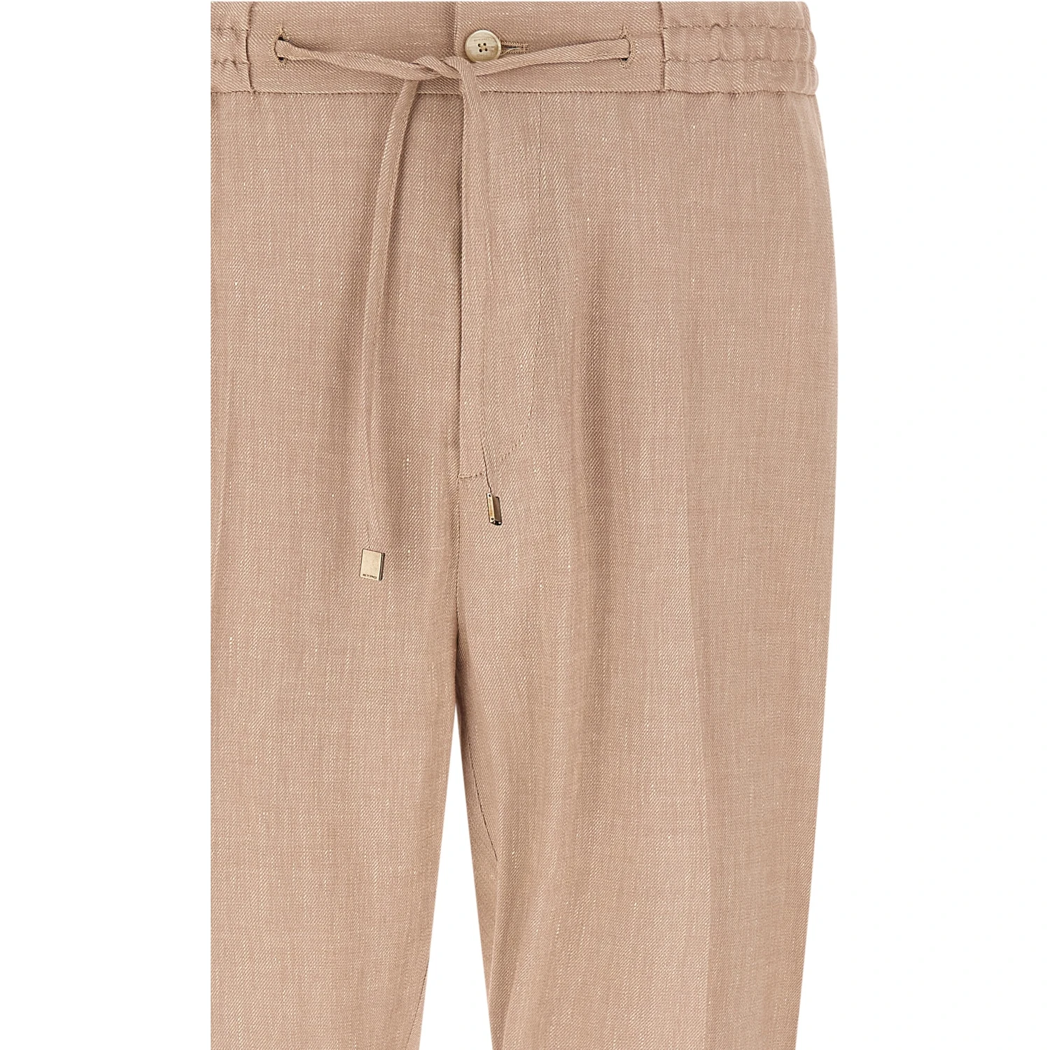 Beige Linen Joggers (Workout Pants)