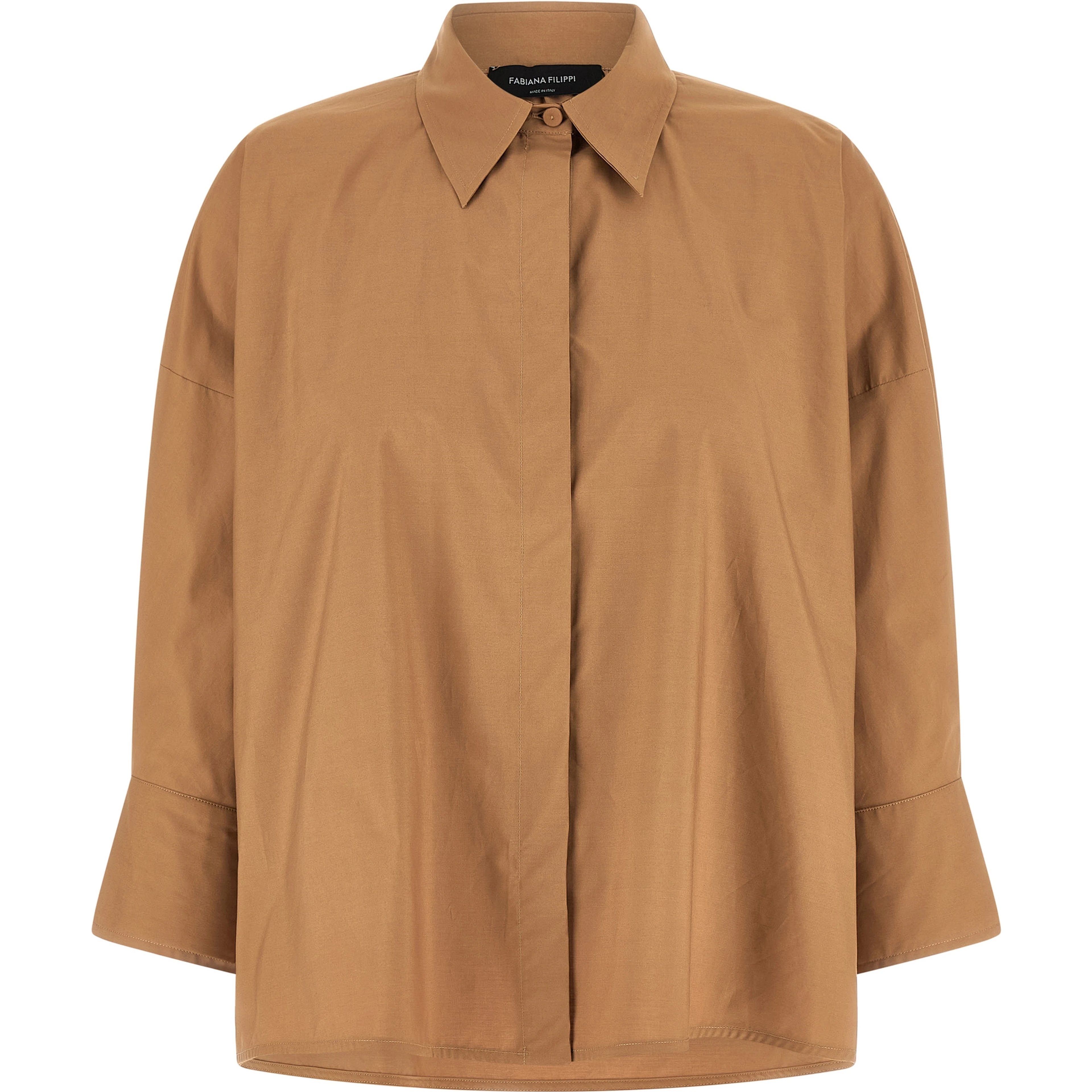 Brown Cotton Blouse
