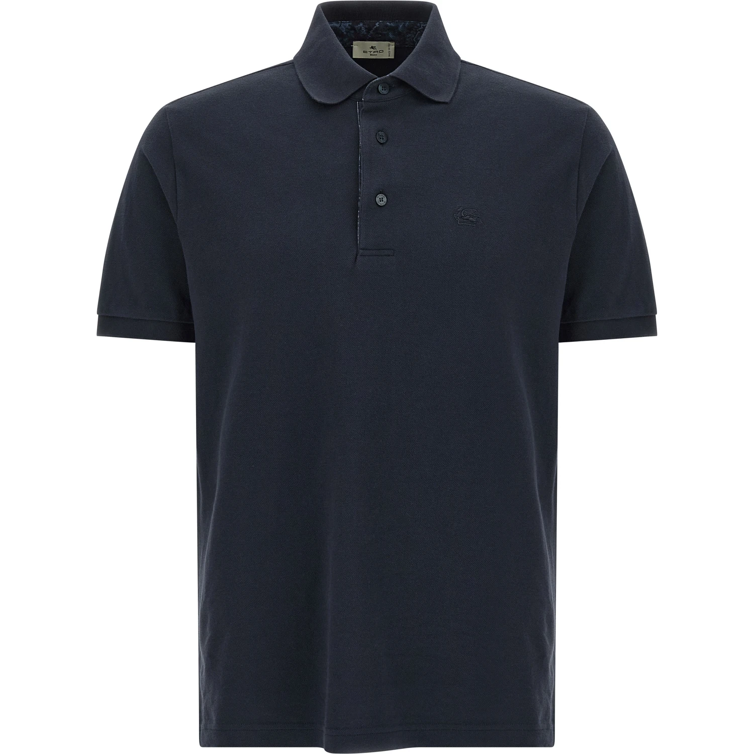 Blue Cotton Polo Shirt