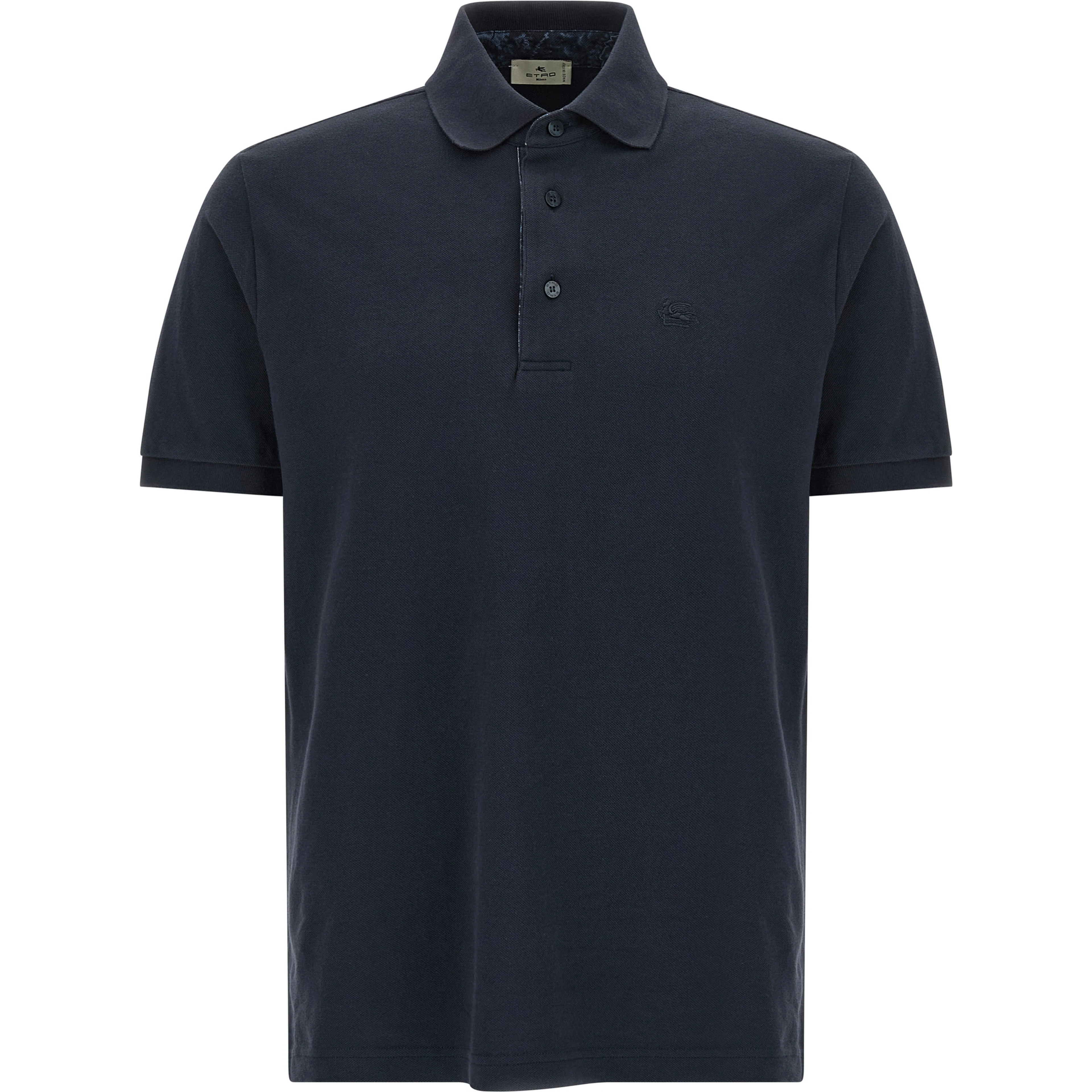 Blue Cotton Polo Shirt