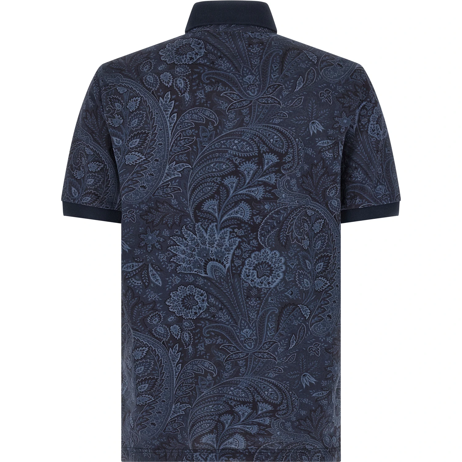 Blue Cotton Polo Shirt