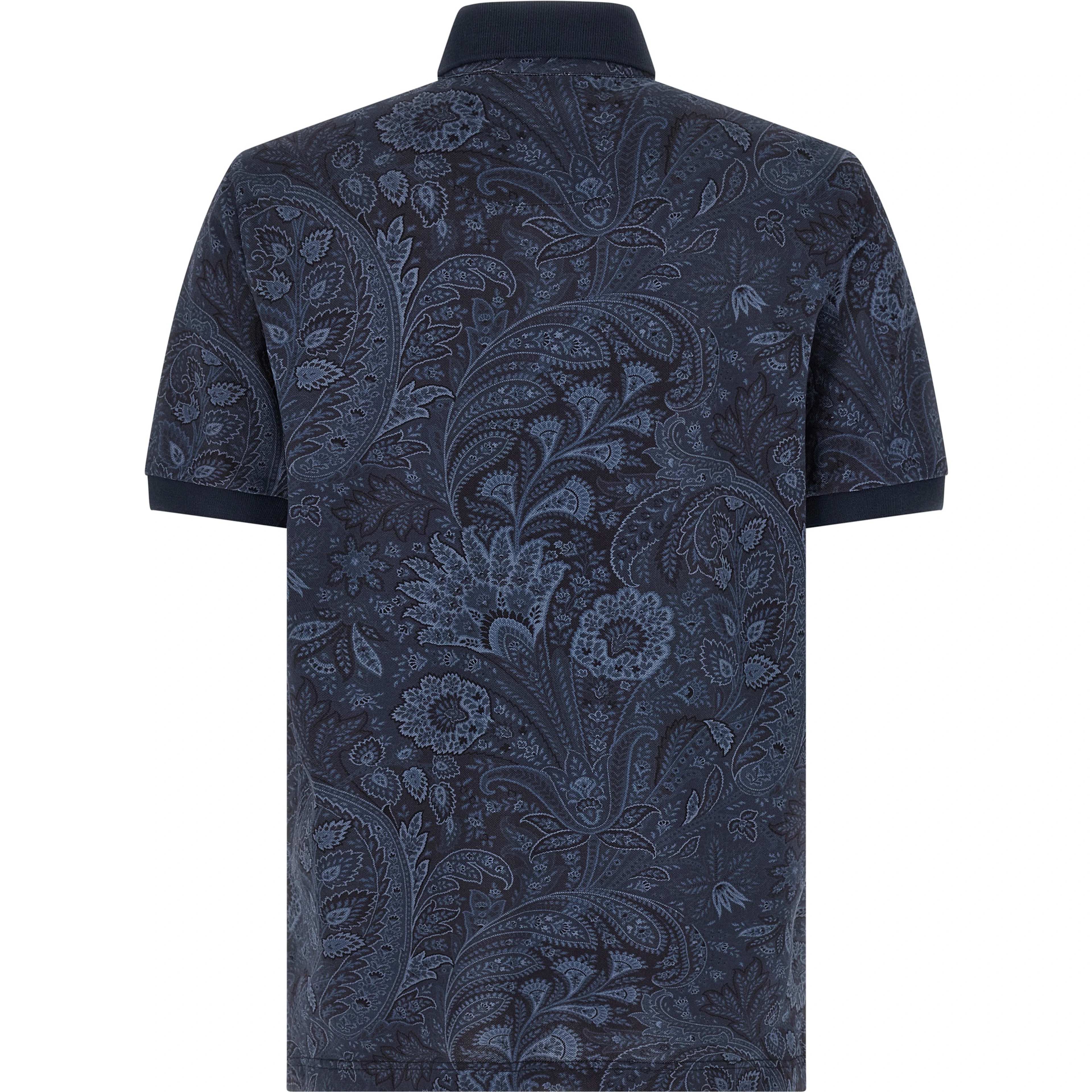 Blue Cotton Polo Shirt