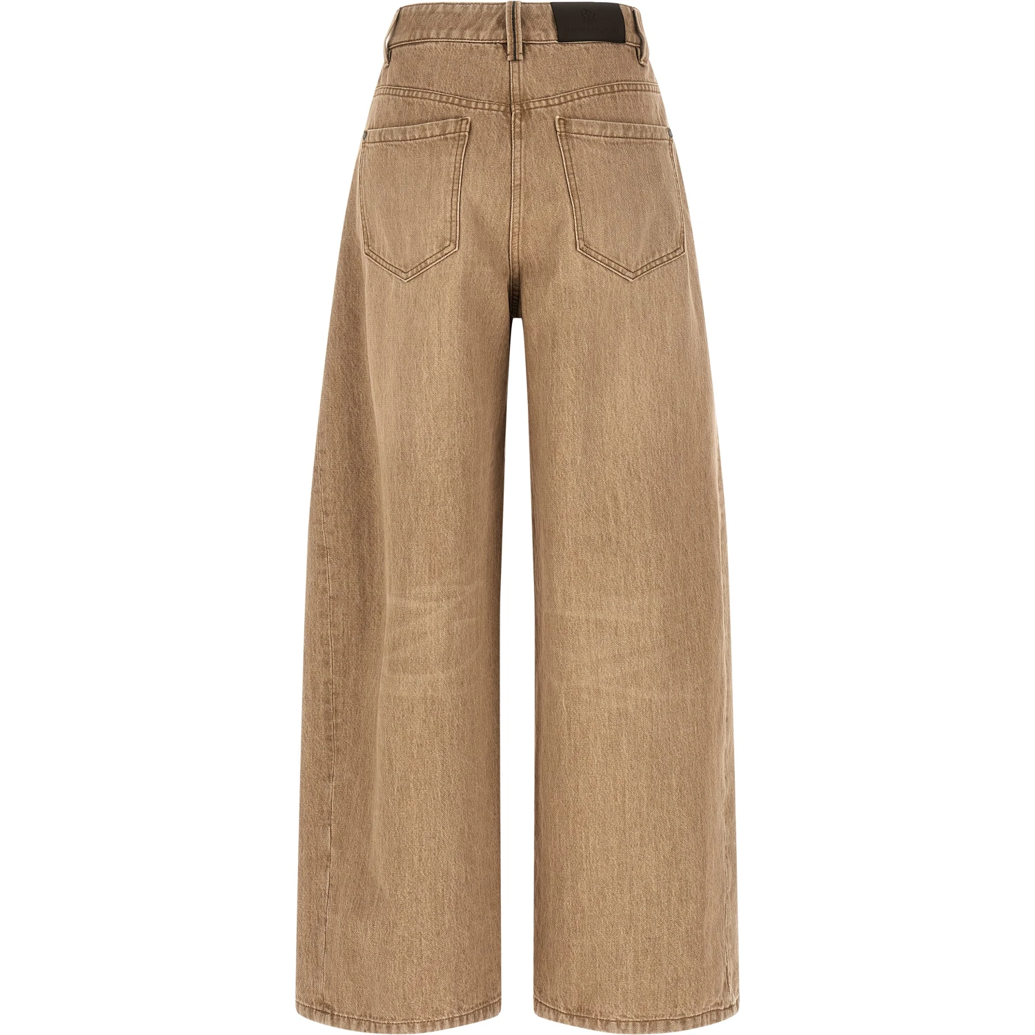 Beige Cotton Jeans Denim
