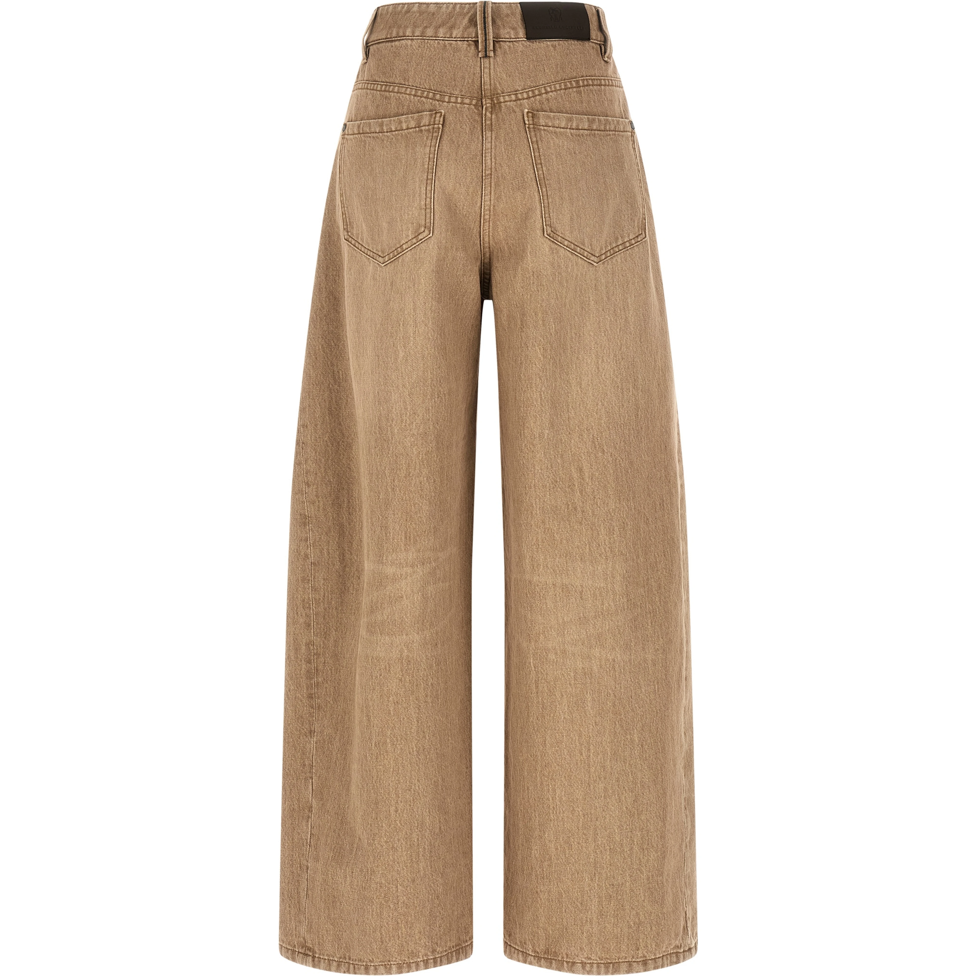 Beige Cotton Jeans Denim