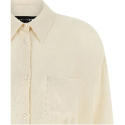 Beige Acetate Blouse